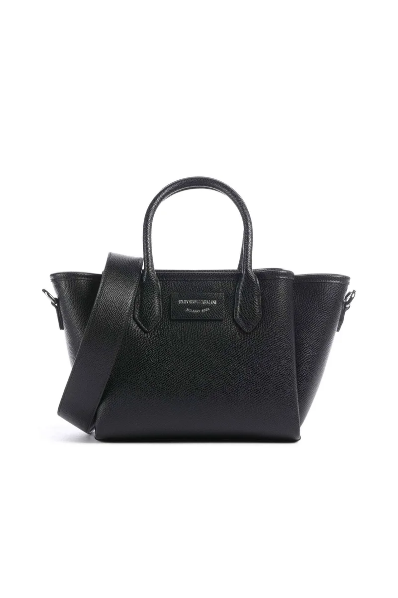 Emporio Armani γυναικεία τσάντα χειρός με λογότυπο - EW002328AF17799 Μαύρο