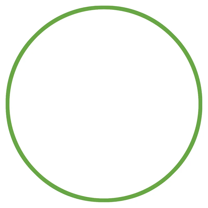 Χούλα-Χουπ 70cm Φ19mm 175g Πράσινο