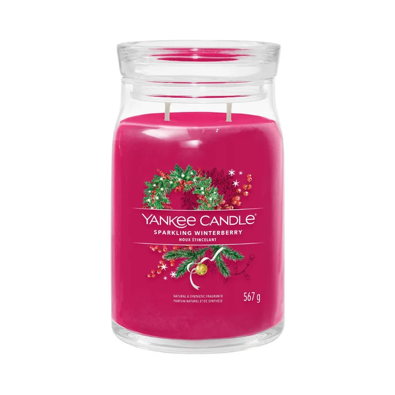 Yankee Candle Sparkling Winterberry Signature candle- 567.0 g
