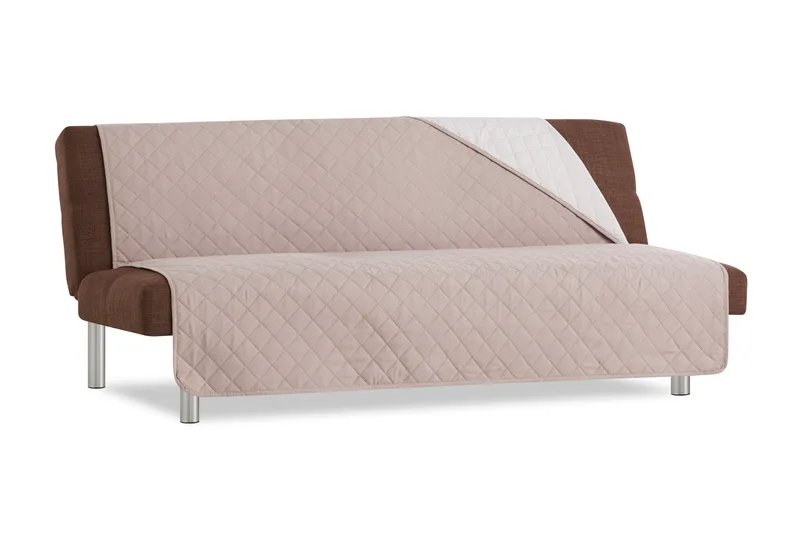 Σταθερά Καλύμματα Καναπέ Click Clack Διπλής Όψης Universal Quilt - C/18 Λινό - 80x200 (80x200) -10+ Χρώματα Διαθέσιμα-Καλύμματα Σαλονιού