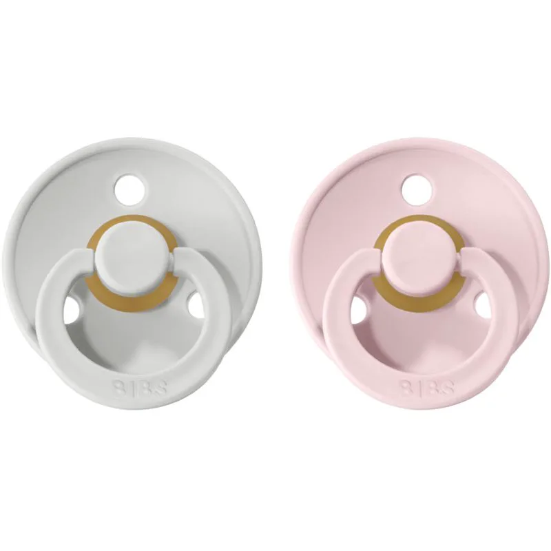 BIBS Colour Natural Rubber Size 2: 6+ months πιπίλα Haze / Blossom 2 τμχ