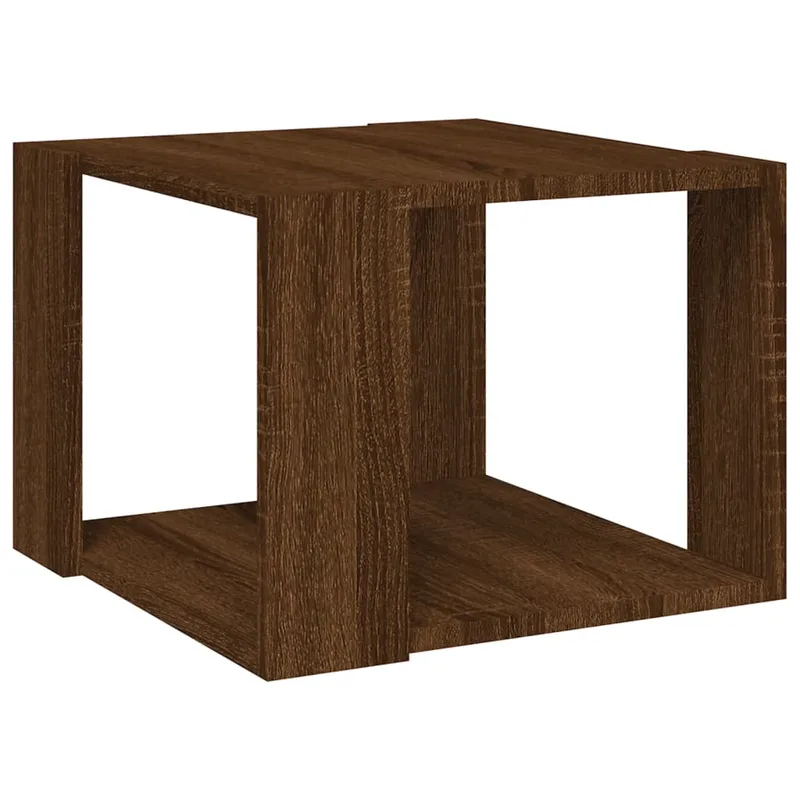 vidaXL Τραπεζάκι Σαλονιού Καφέ Δρυς 40x40x30 εκ. Επεξεργασμένο Ξύλο