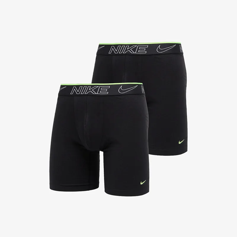 Μπόξερς Nike Elite Cotton Stretch Long Boxer Brief 2-Pack Black M