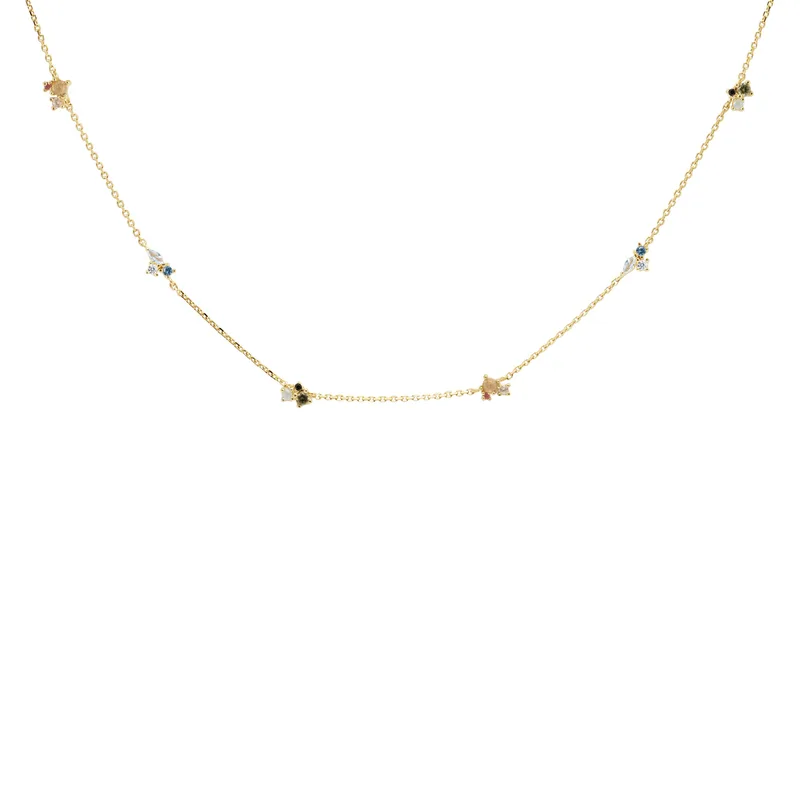 PDPAOLA Atelier La Palette Κολιέ Από Επιχρυσωμένο Ασήμι CO01-179-U