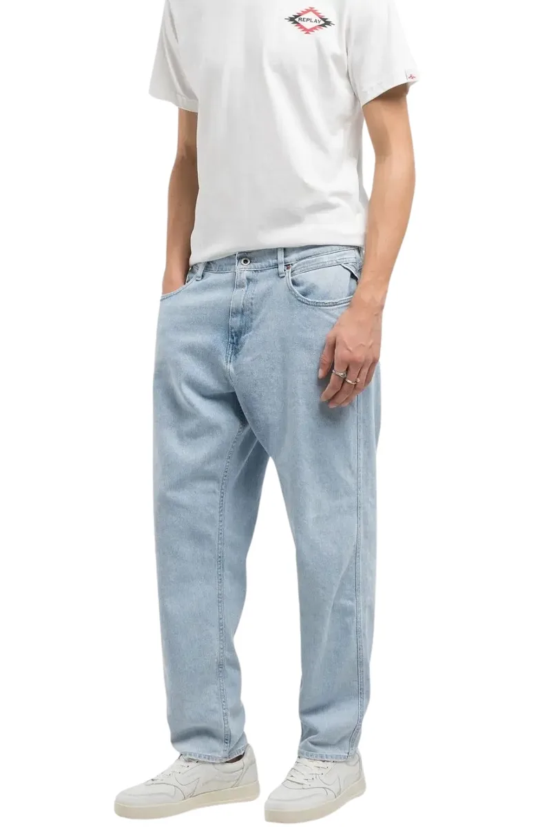 REPLAY Ανδρικό Τζιν SANDOT TAPERED-FIT - ΑΝΟΙΧΤΟ ΜΠΛΕ-M1030R.000.519816-011-DENIM