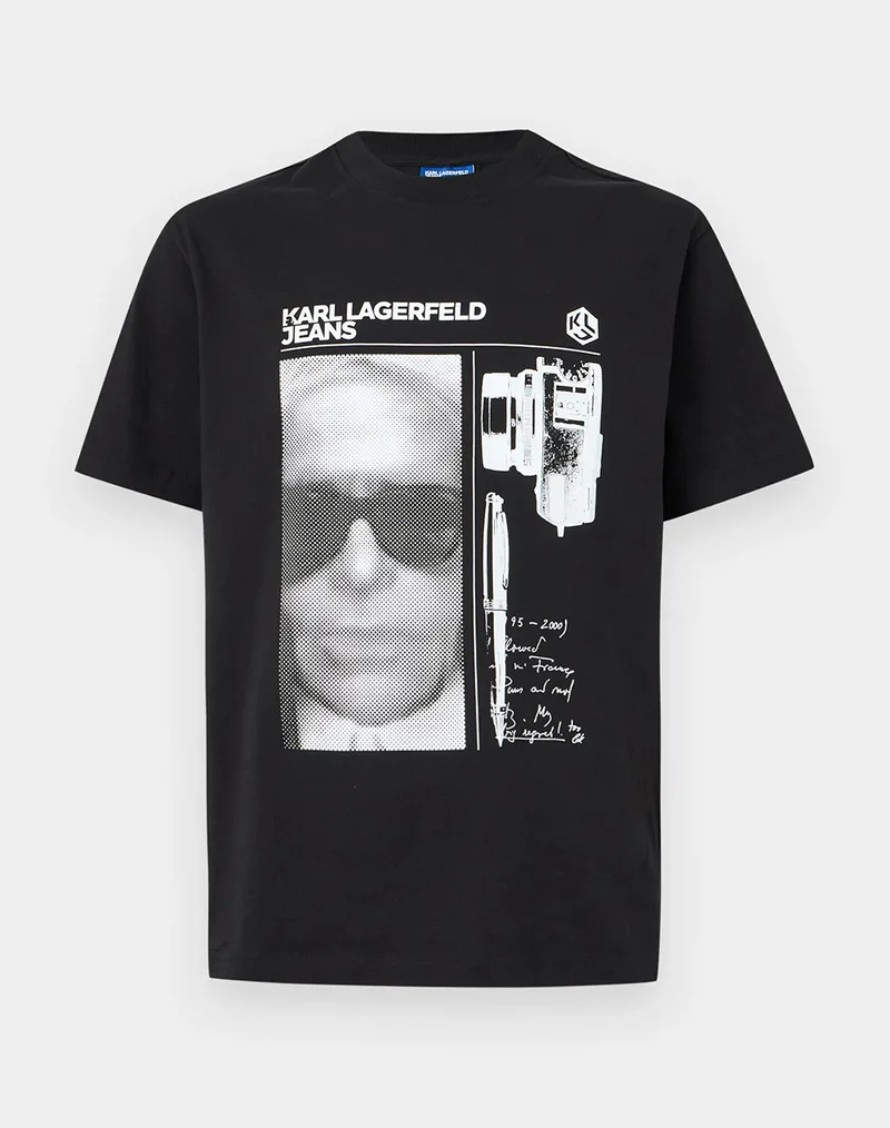 KARL LAGERFELD JEANS KLJ REG KARL TEE B2M17067-999 Black