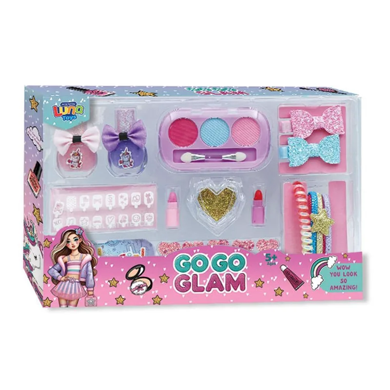 Μακιγιάζ Σετ Go Go Glam Luna Toys 19τμχ. 28x4x21,5 εκ.