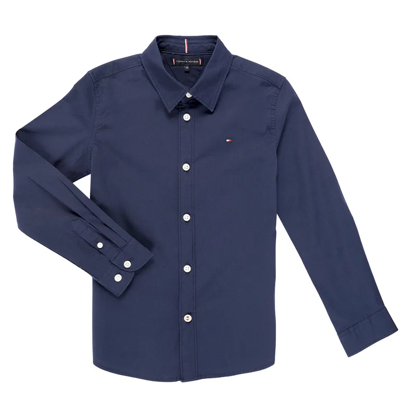 Πουκάμισο με μακριά μανίκια Tommy Hilfiger SOLID STRETCH POPLIN SHIRT L/S