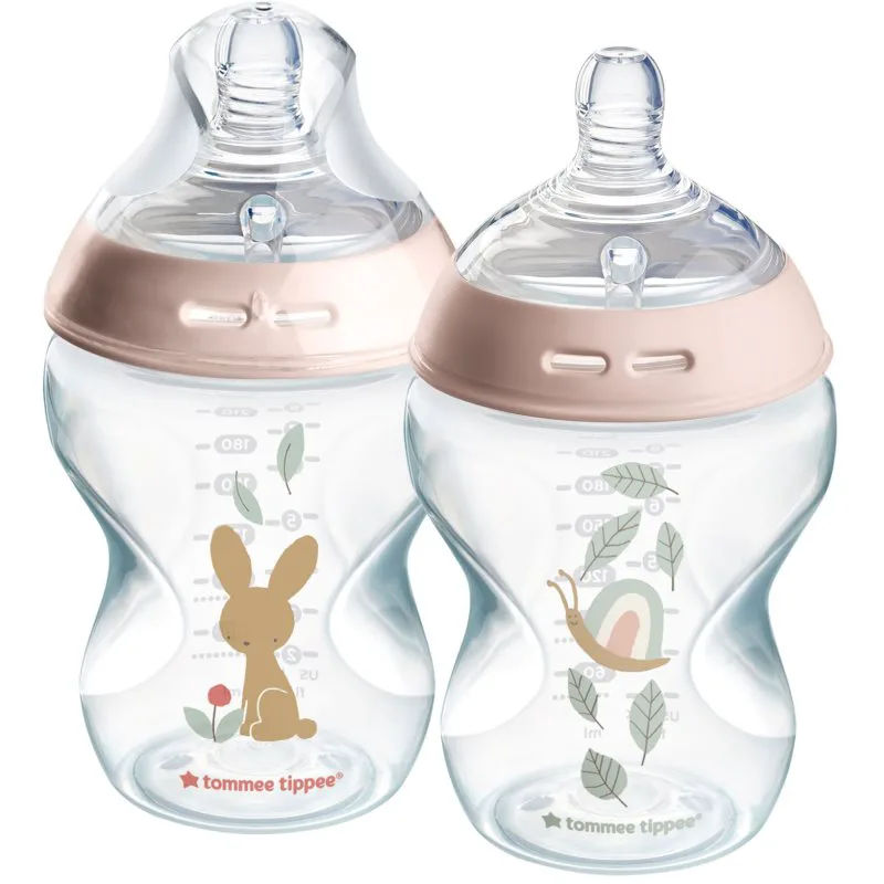 Tommee Tippee Natural Start Anti-Colic μπιμπερό Slow Flow 0m+ 2x260 ml