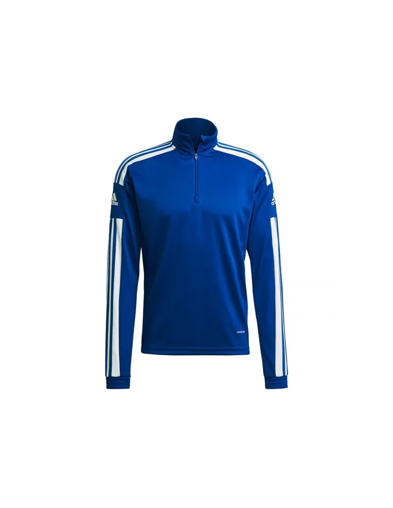 Adidas Squadra 21 Ανδρική Μπλούζα με Φερμουάρ Μακρυμάνικη Μπλε GP6475