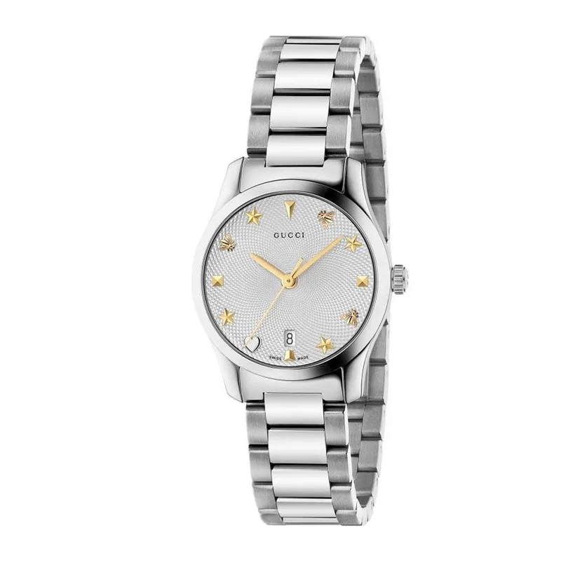 Gucci Women's YA126572A Watch (27mm) Grey Stainless Steel