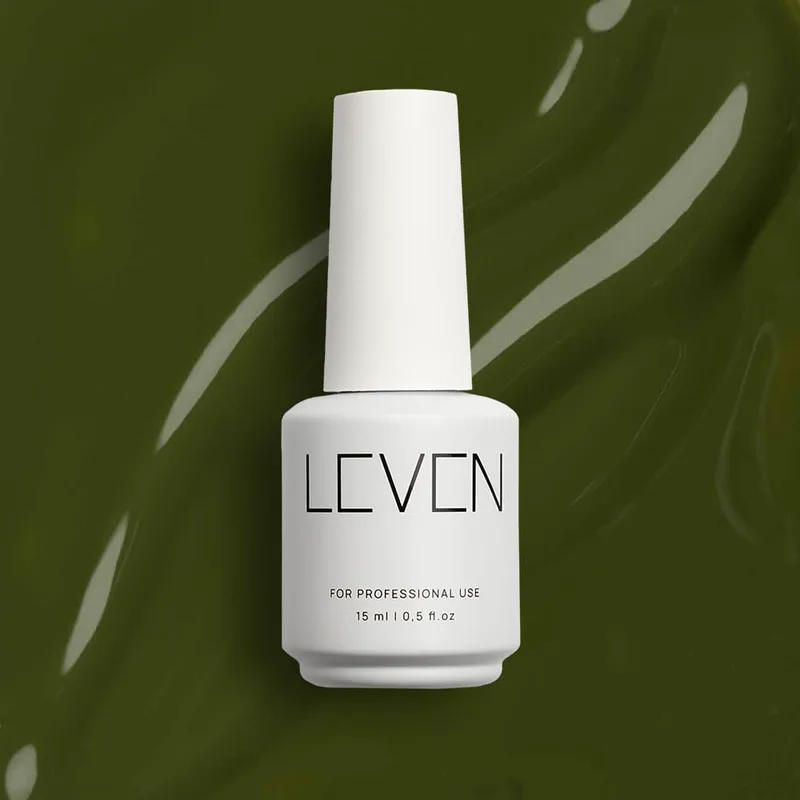 Leven | Ημιμόνιμο βερνίκι 15ml no. 075 Militaire