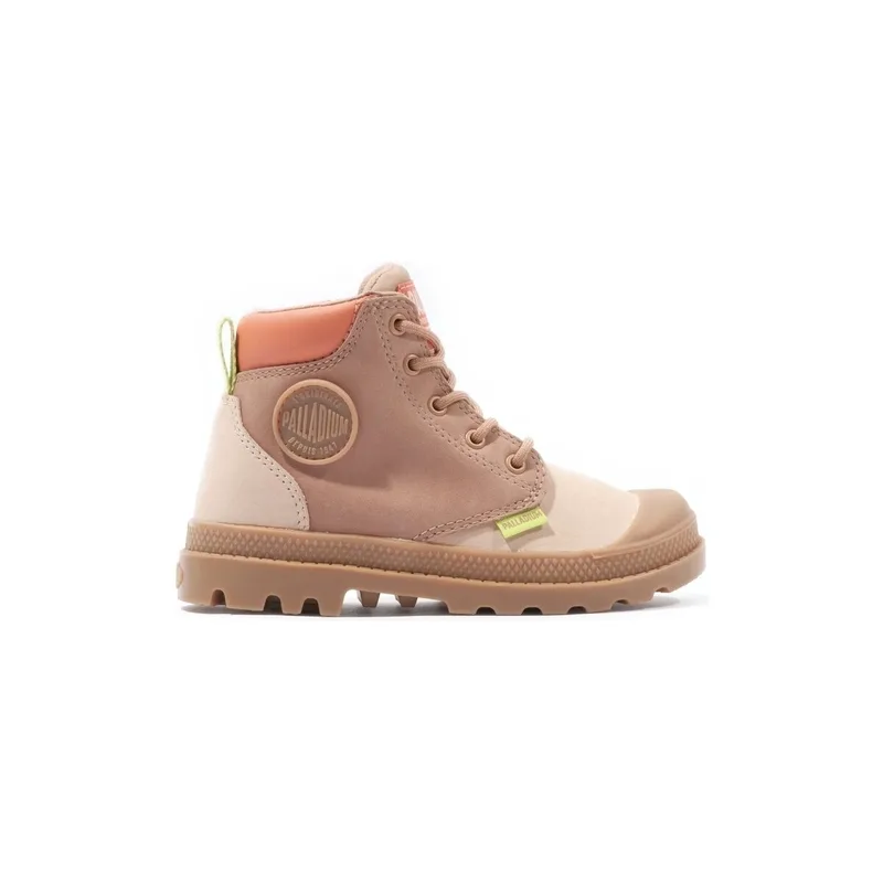 Μπότες Palladium Pampa HI Cuff Kids Boots - Μπεζ Tan/Nude Brown