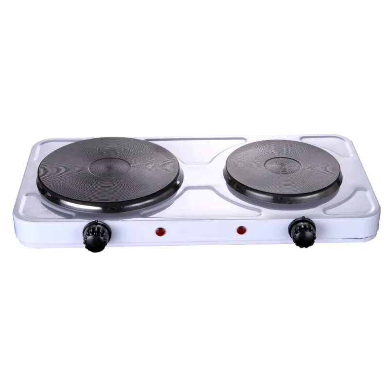 Διπλή ηλεκτρική εστία Rosberg R51445ID, 2500 W, 5 βαθμίδες, Λευκό