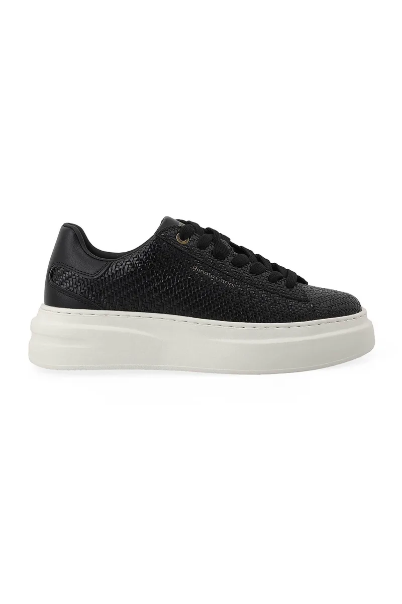 Renato Garini ανδρικά sneakers με πλεκτό σχέδιο - W57000903574 Μαύρο