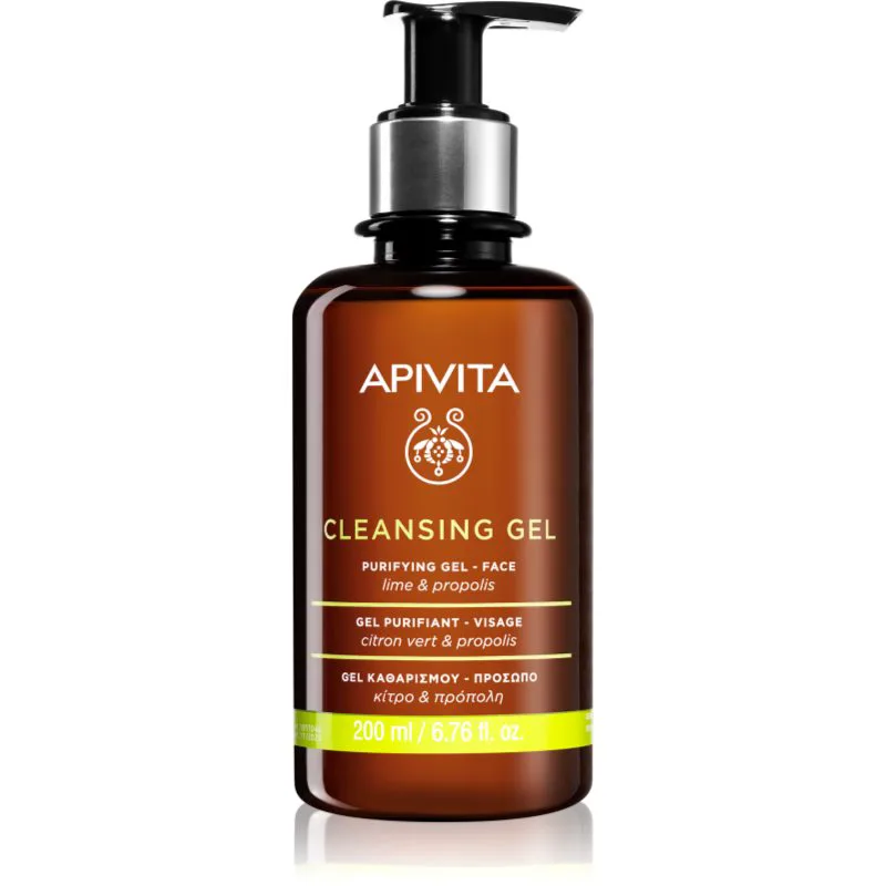 Apivita Cleansing Gel for Oily Skin τζελ καθαρισμού για μικτή και λιπαρή επιδερμίδα 200 ml