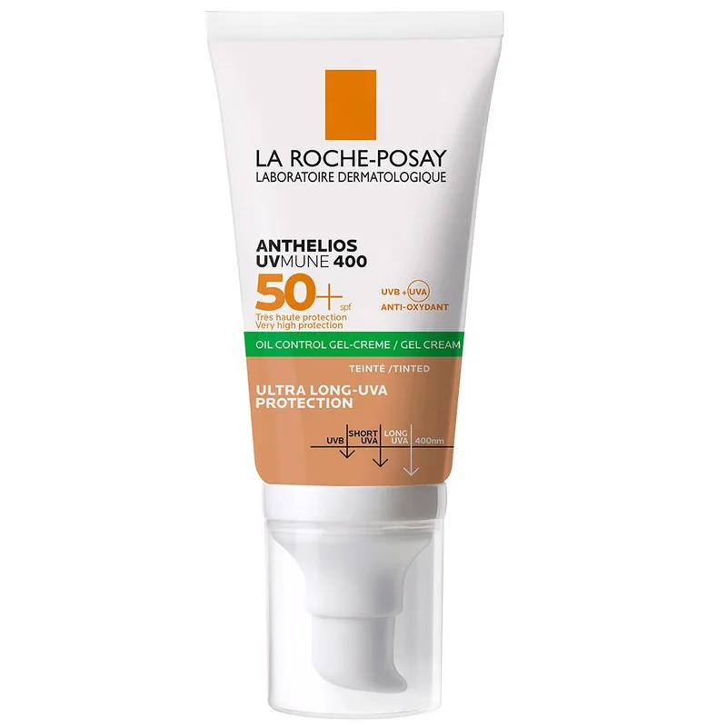 La Roche-Posay Anthelios UVmune 400 Oil-Control Tinted Face Gel-Cream Spf50+ Αντηλιακή Gel Κρέμα Προσώπου με Χρώμα για Ματ Αποτέλεσμα 50ml
