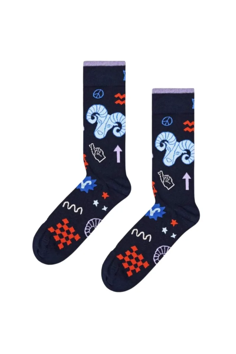 HAPPY SOCKS Κάλτσες Aries Sock - Κριός-P000139-MULTI