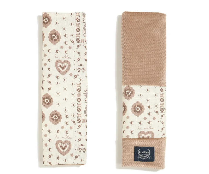 Jersey Seat Belt Cover Bandana Cream