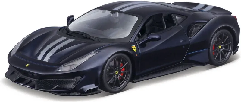 FERRARI 488 PISTA BBURAGO ΜΕΤΑΛΛΙΚΟ ΑΝΤΙΓΡΑΦΟ 1:24 BLUE