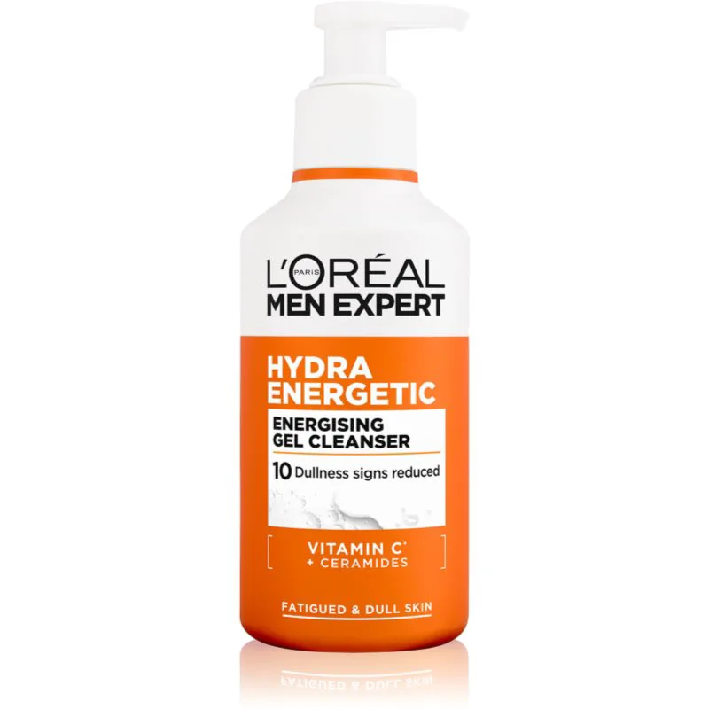 L’Oréal Paris Men Expert Hydra Energetic δροσιστικό καθαριστικό τζελ για άντρες 260 ml