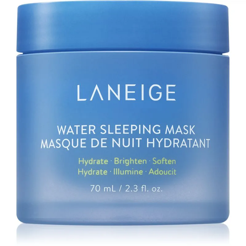 LANEIGE Water Sleeping μάσκα προσώπου νύχτας για λαμπρότητα και ενυδάτωση 70 ml