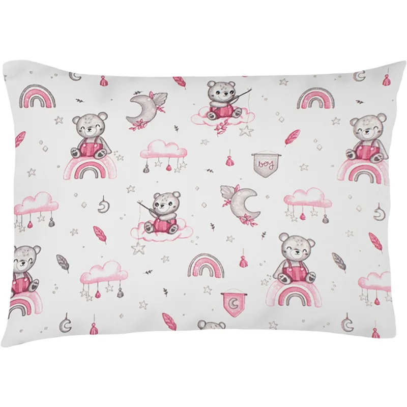 Βρεφική Μαξιλαροθήκη 35x45 Dimcol Cloudy Bear 582 Ροζ