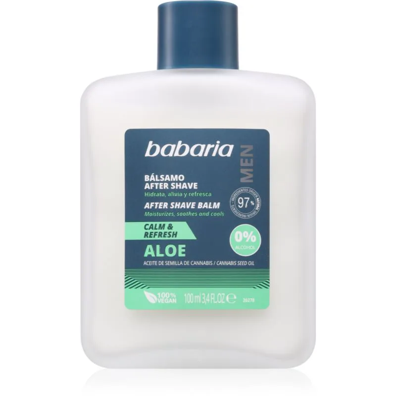 Babaria Aloe Vera βάλσαμο για μετά το ξύρισμα με αλόη βέρα 100 ml