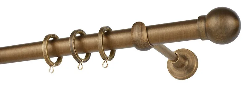 Κουρτινόβεργα Zogometal Easy Line E0058 Μπρονζέ