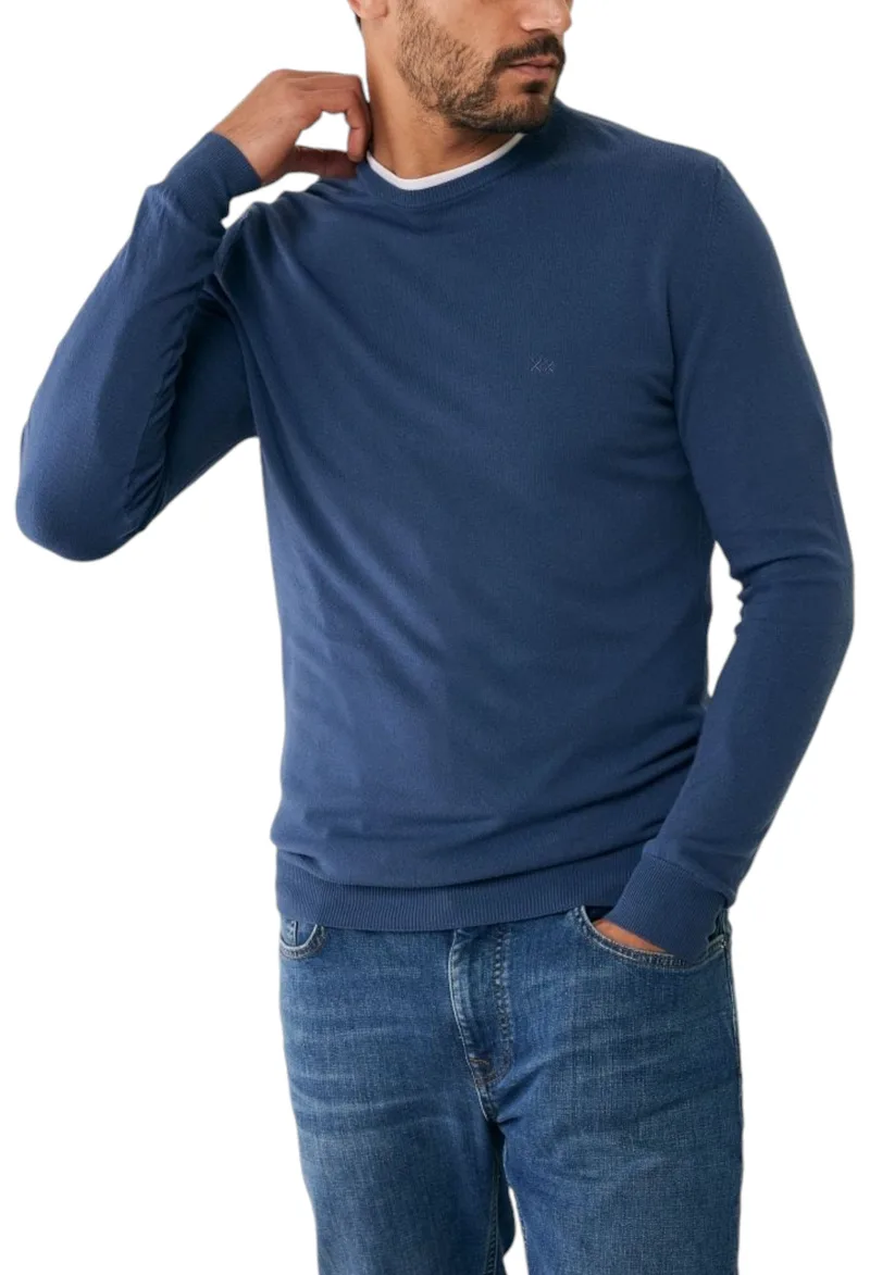 Πουλόβερ Mexx Crew Neck LM09113026M-Light Navy -Dark Denim Ανδρικό