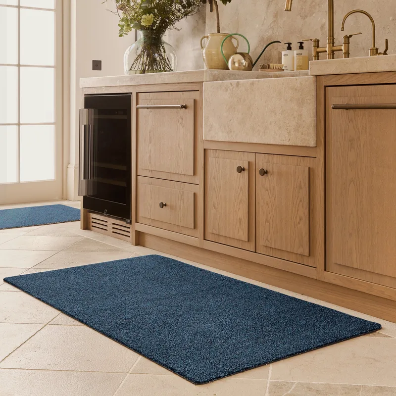Plain Fleck - Indigo Washable Runner