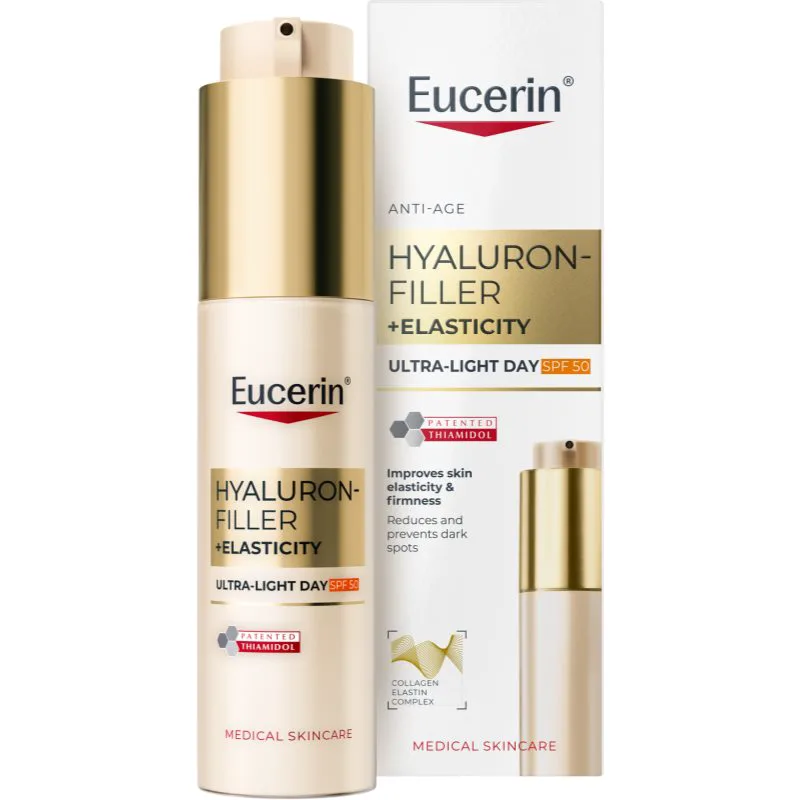 Eucerin Hyaluron-Filler + Elasticity ελαφριά κρέμα ημέρας SPF 50 50 ml