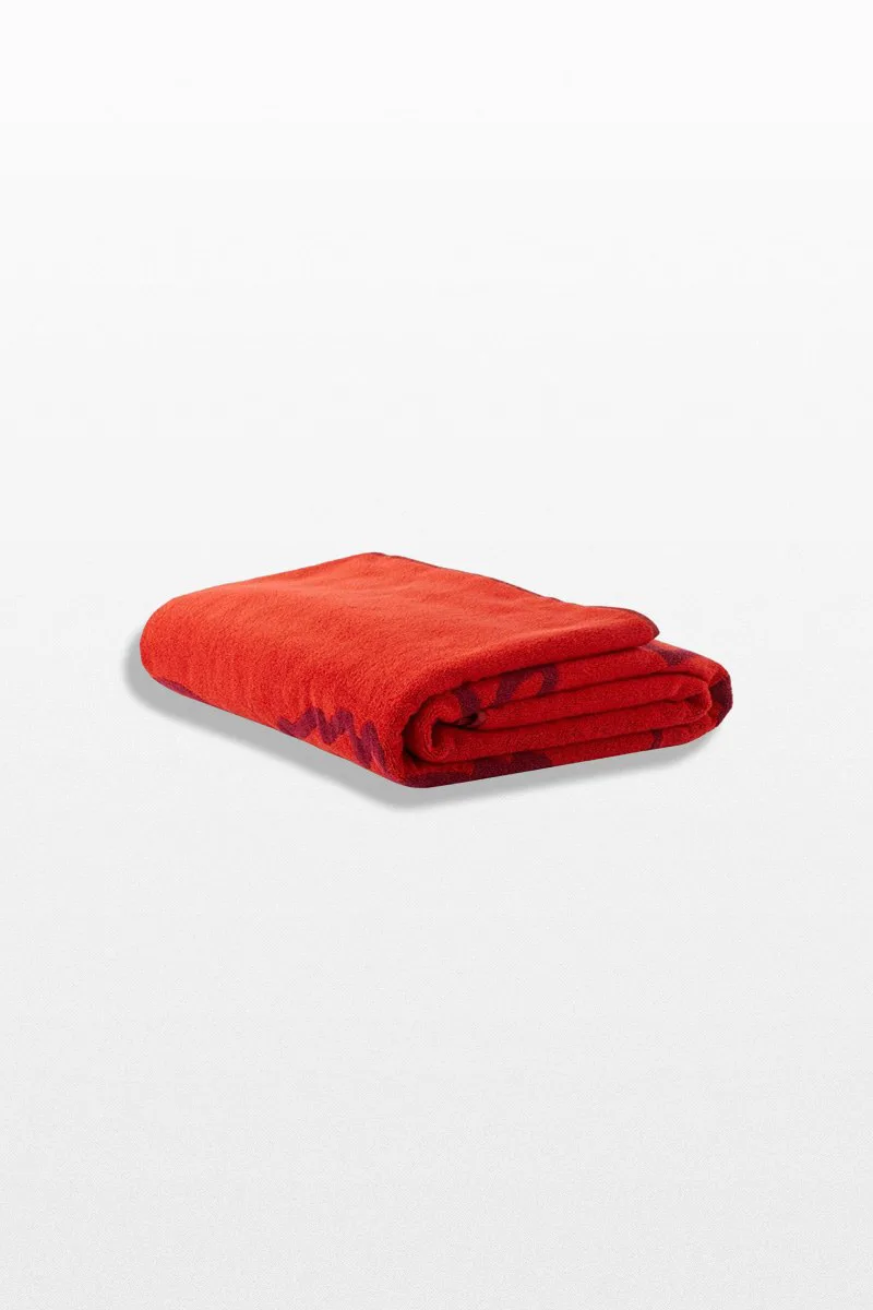 KENZO Ανδρικό Κόκκινο Tiger Logo Beach Towel
