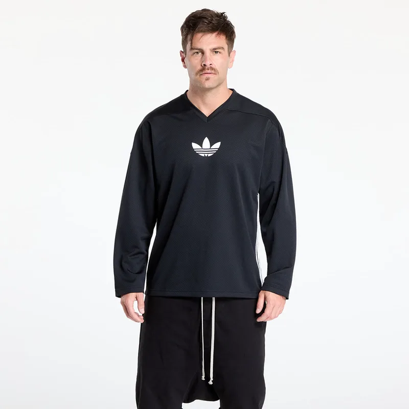 T-shirt adidas Originals Adicolor Mesh Long Sleeve Black/ White S