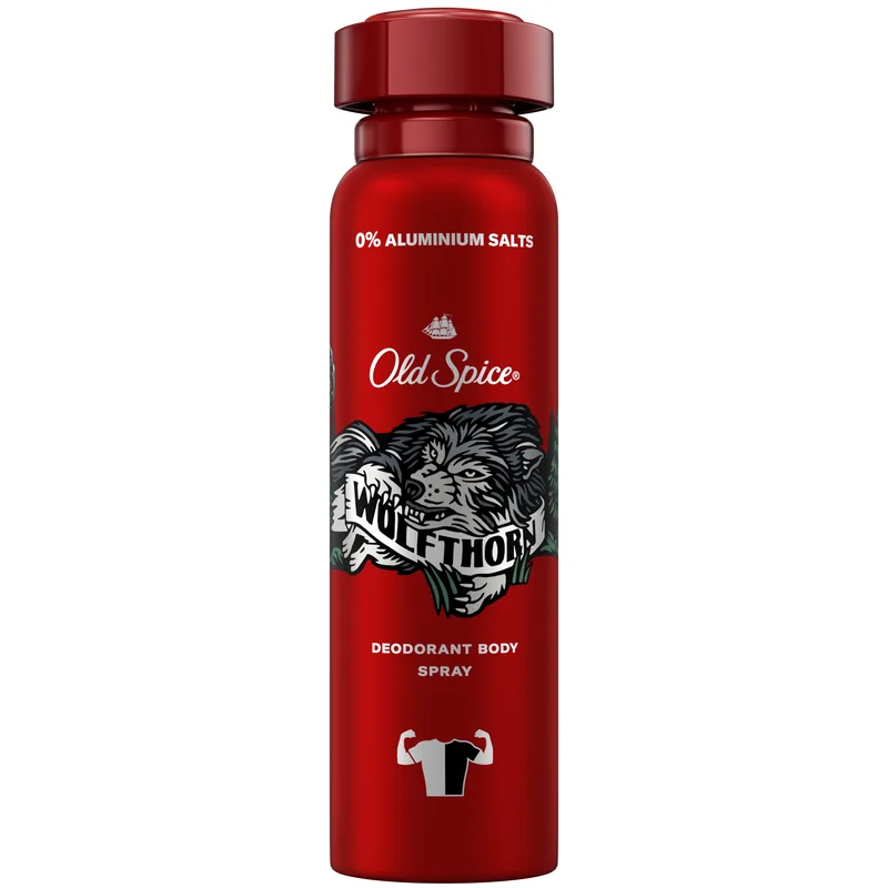 Old Spice Wolfthorn Deodorant Body Spray Αποσμητικό με Δυναμικό Άρωμα Μόνο για Αληθινούς Άντρες 150ml