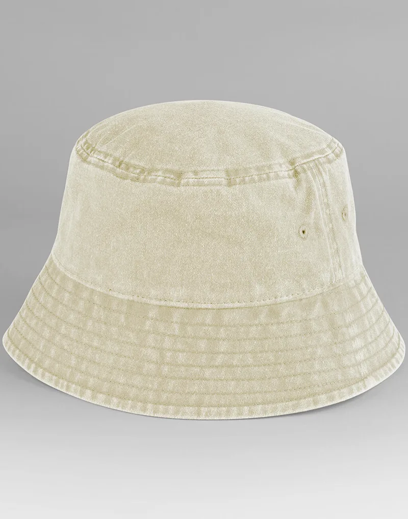 Καπέλο Bucket Vintage B688 Beechfield 100% Cotton Heavy Washed Vintage Stone