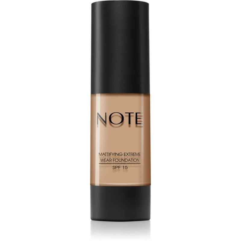 Note Cosmetique Mattifying Extreme Wear Foundation ματ μεικ απ 02 Natural Μπεζ 30 ml