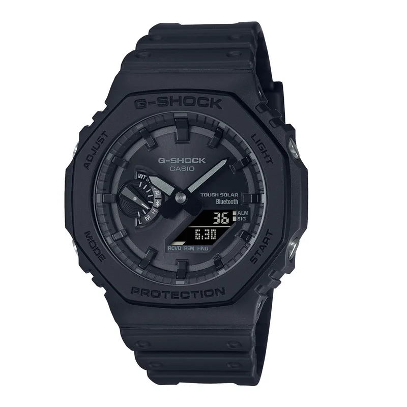 CASIO G-Shock Bluetooth Solar Black Rubber Chronograph GA-B2100-1A1ER