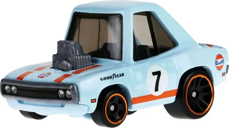 HOT WHEELS: SILVER SERIES TOONED GULF RACING - '70 DODGE CHARGER (JCB63)