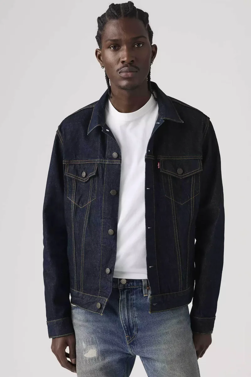 Levi's® ανδρικό denim jacket Standard Fit "Trucker" - 723340791 Denim Blue Σκούρο