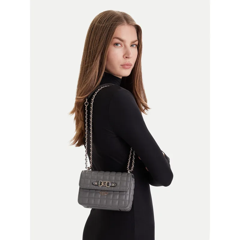 Τσάντα Guess Nadira Mini HWQG84 24780 Γκρι