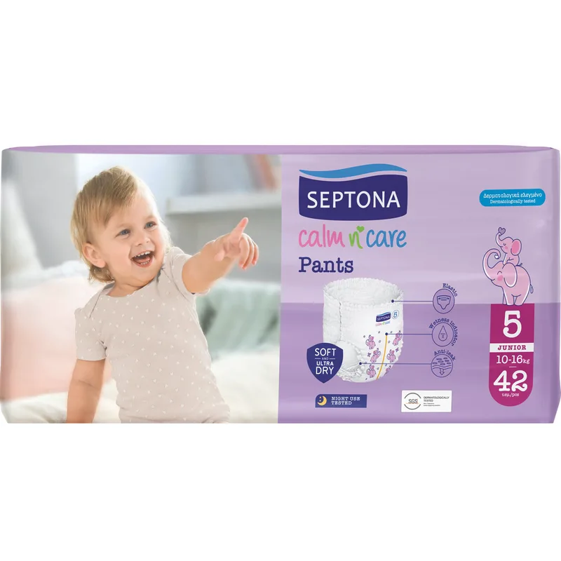 Septona Calm n' Care Pants Junior No5 (10-16kg) 42 Τεμάχια