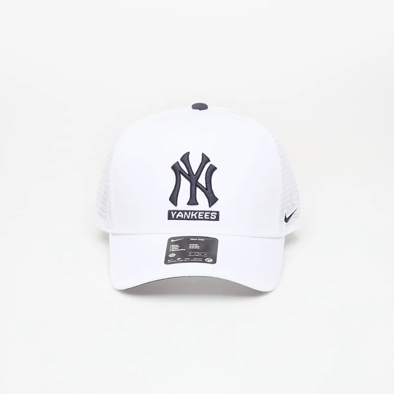 Cap Nike Primetime Dri-Fit Rise Structured 5 Panel Trucker Cap White/ Pitch Blue/ White M/L