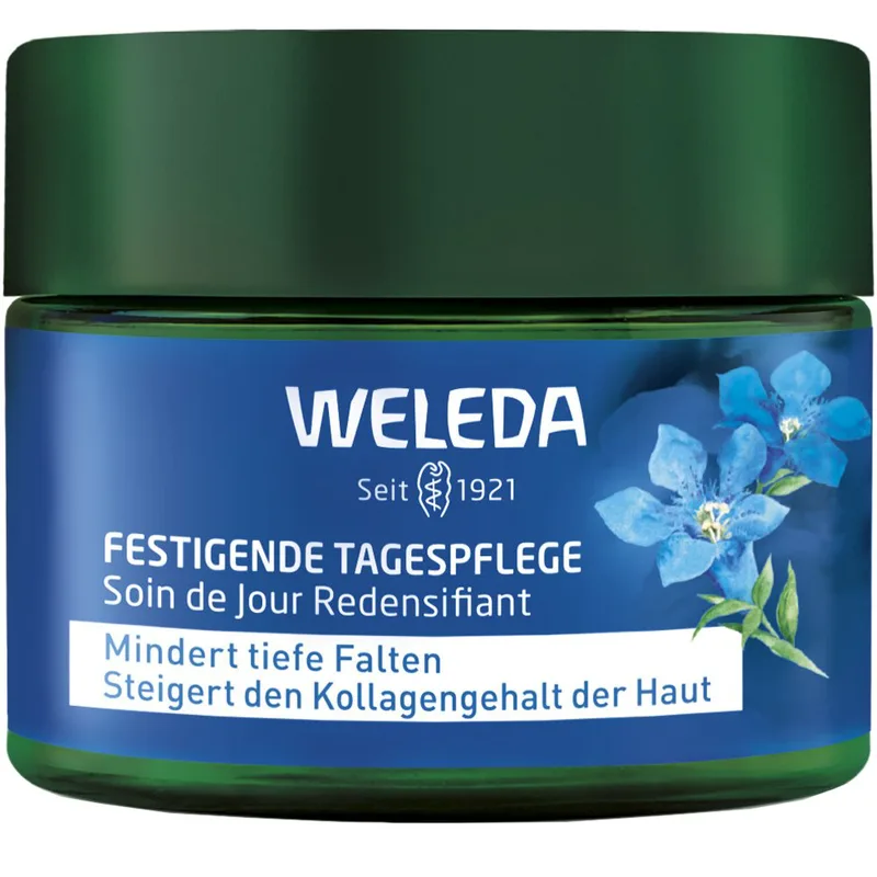 Weleda Blue Gentian & Edelweiss Rejuvenating Day Cream Συσφιγκτική Κρέμα Ημέρας που Μειώνει τις Βαθιές Ρυτίδες 40ml