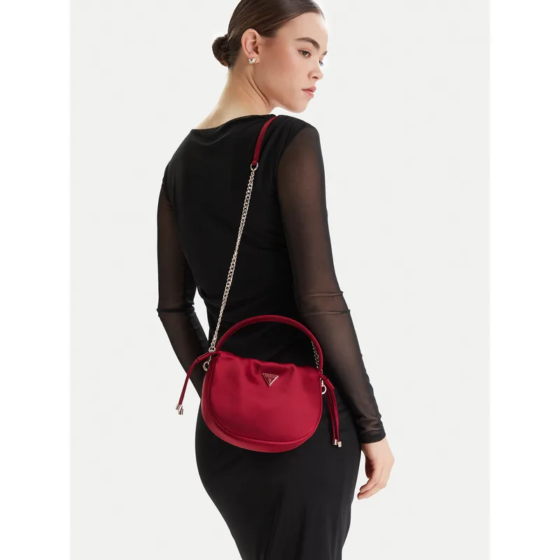 Τσάντα Guess Elsie Mini HWSE96 50750 Μπορντό