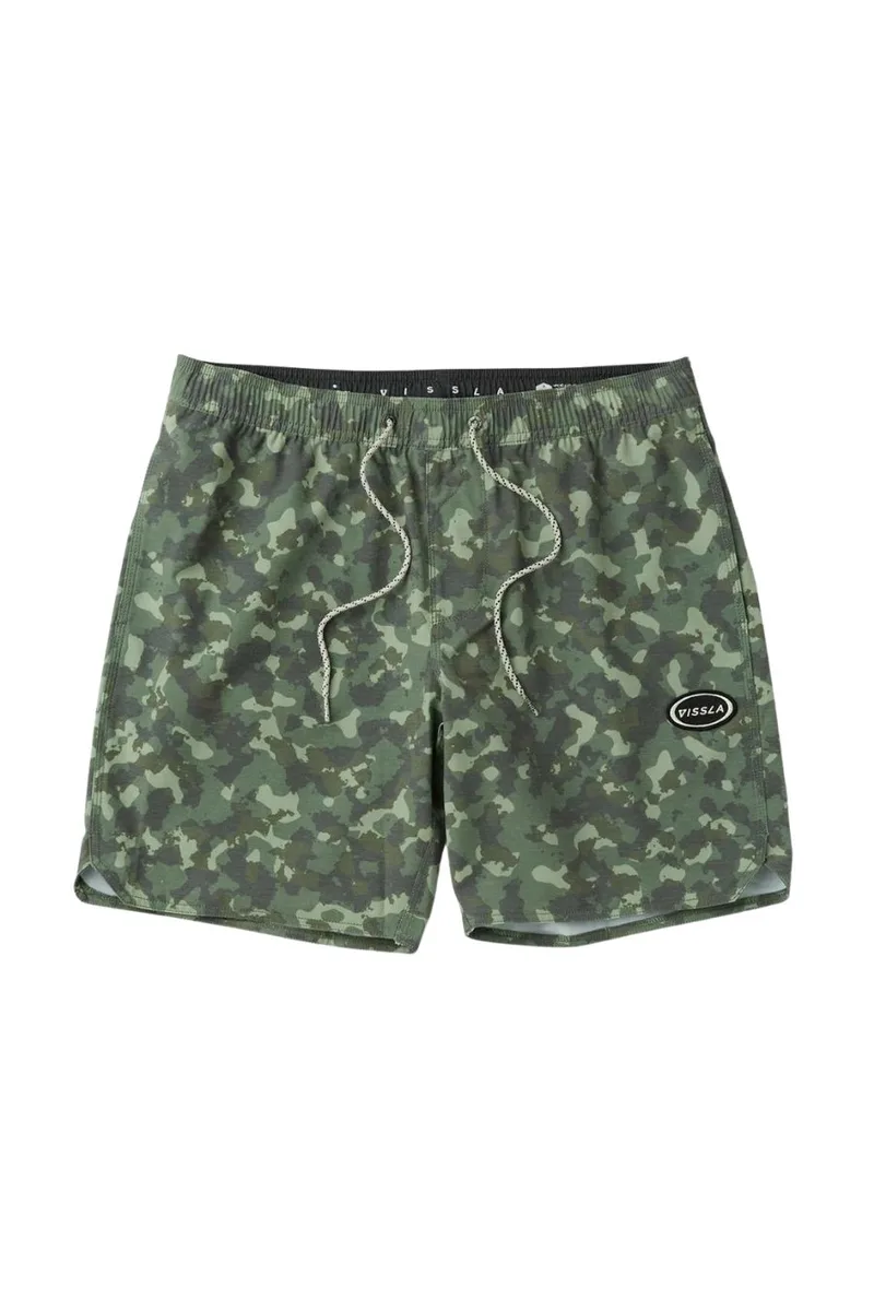 VISSLA Μαγιό Solid Sets 17.5\" Ecolastic - CAMO-M1361SSE-CAMO