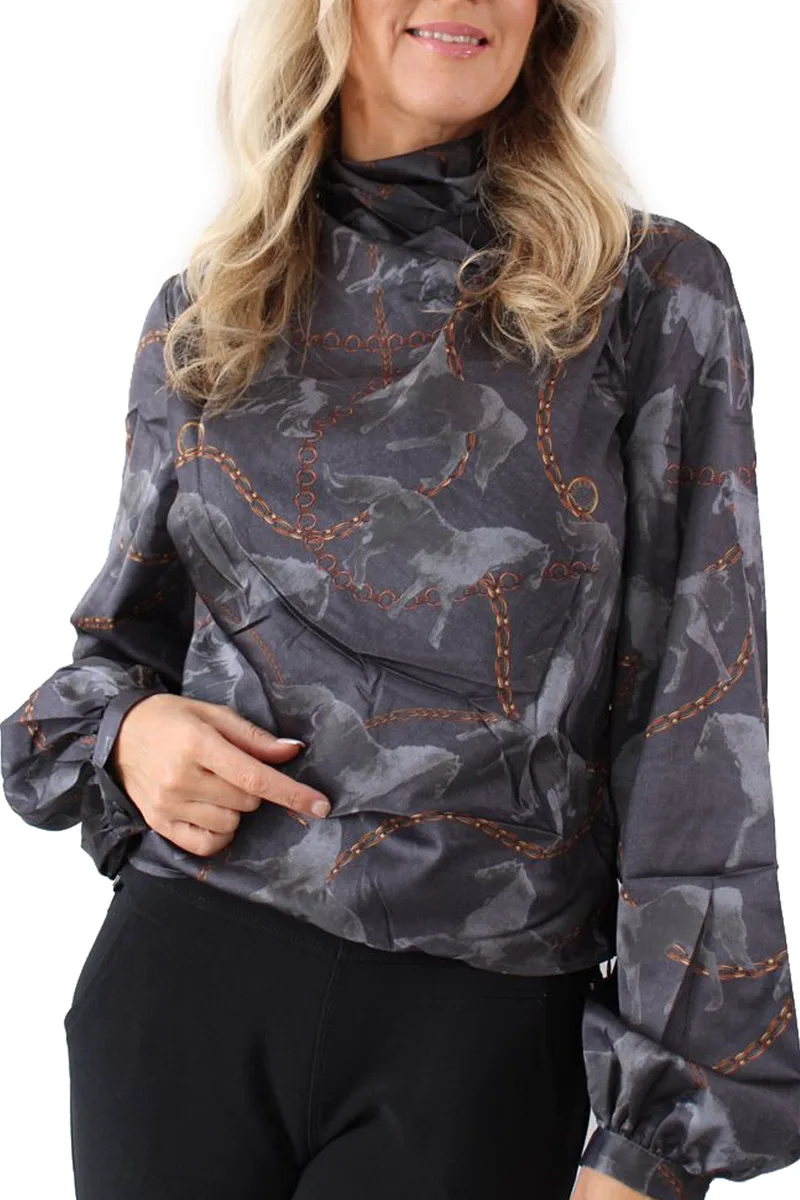 Μπλούζα Μακρυμάνικη Guess Gudule Top W2BH10WD8G2-P85D Γυναικείο