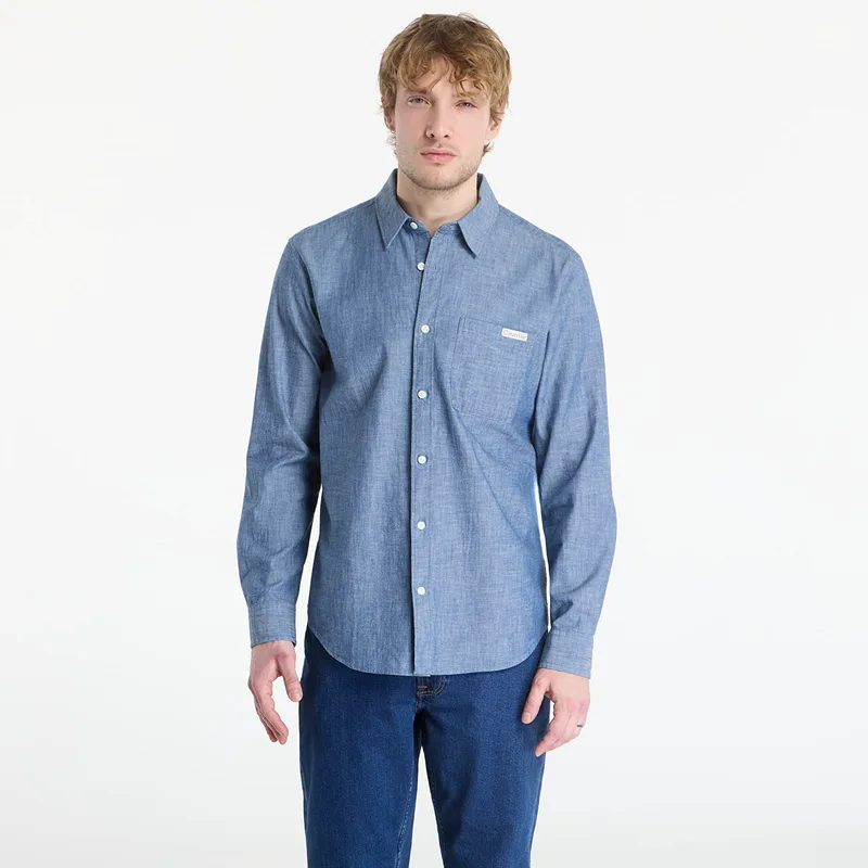 Πουκάμισο Calvin Klein Jeans Ls Chambray Classic Shirt Blue Descent M