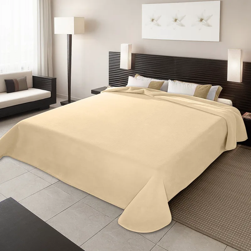 Κουβέρτα Ισπανίας Υπερδιπλη 220Χ240 Belpla Ster Plain Off White(15)