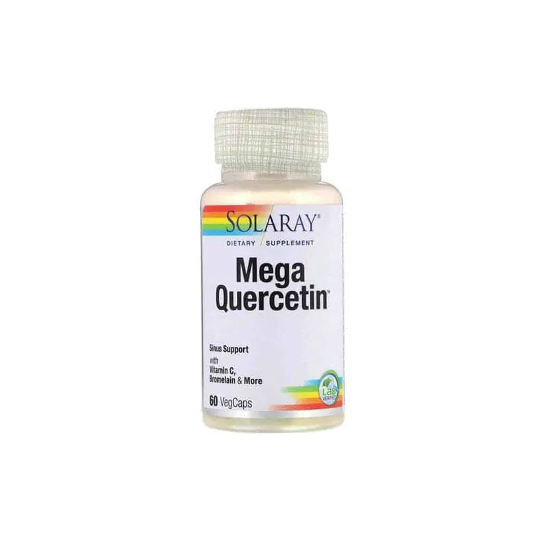Solaray Mega Quercetin (60 vcaps) - Κουερσετίνη με Βιοφλαβονοειδή